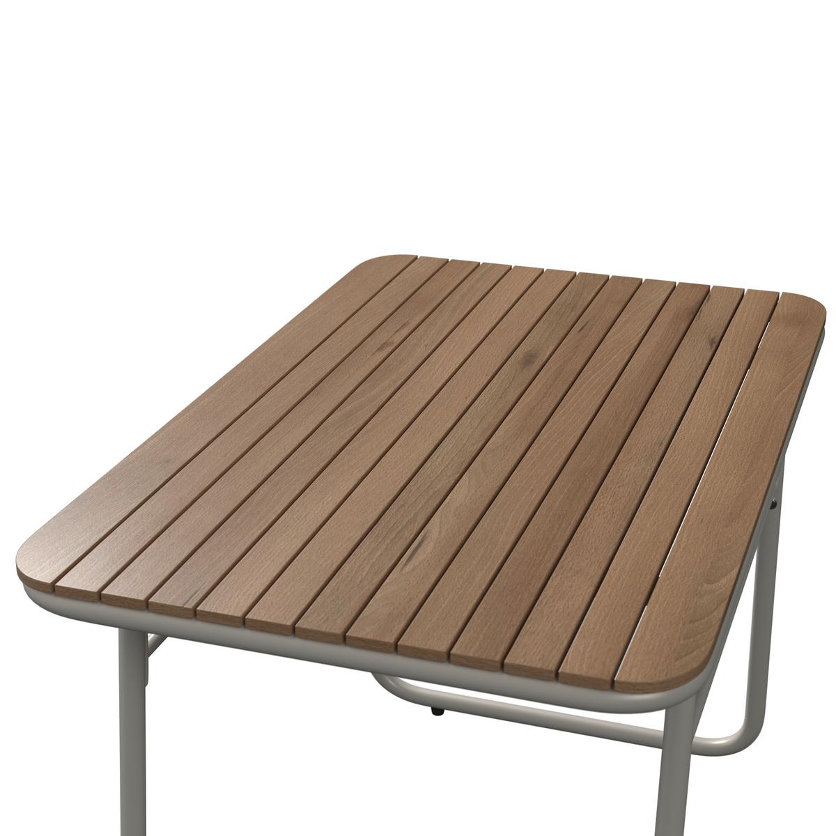 Loungegarnitur Portofino - Creme/Weiß, MODERN, Holz/Kunststoff (77/71/116cm) - Beldano