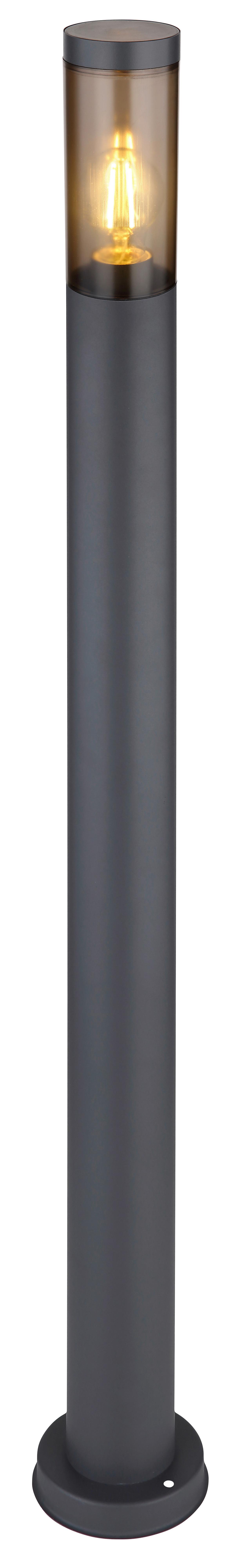 Außenleuchte 23 W Kunststoff/Edelstahl - Anthrazit/Grau, Design, Kunststoff/Metall (12,7/110cm) - Globo