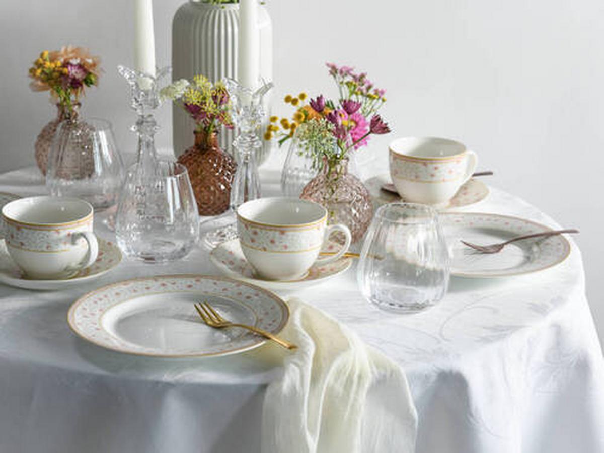 Kávový sevis EMILIA, 18-dielny - biela, Trend, keramika (33,5/22,5/29null) - Creatable
