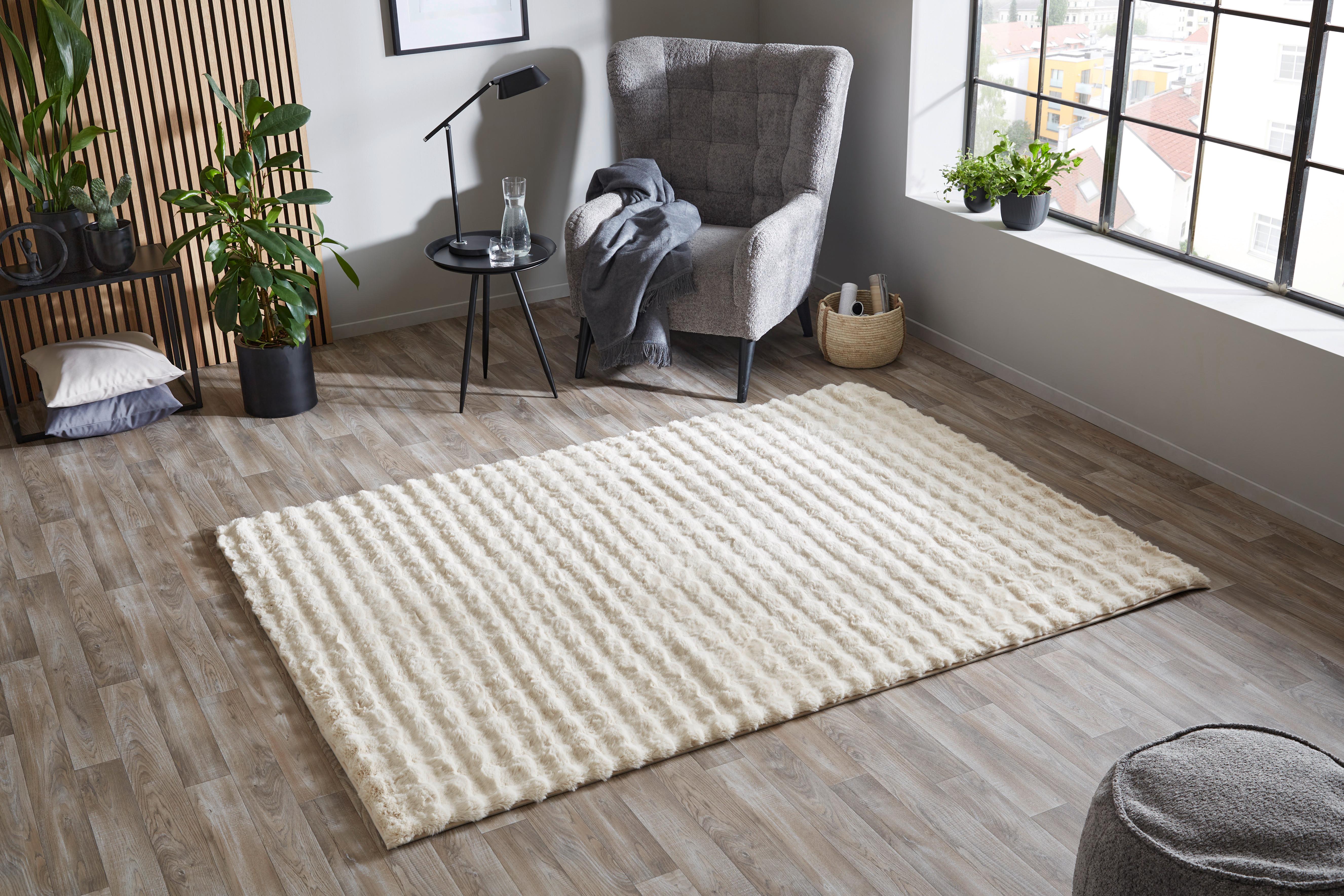 Fellteppich Marlene Beige 80x150 Cm - Beige, ROMANTIK / LANDHAUS, Textil (80/150cm) - James Wood