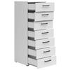 Komód Cabinet - fehér, Modern, faalapú anyag (45/115/40cm)