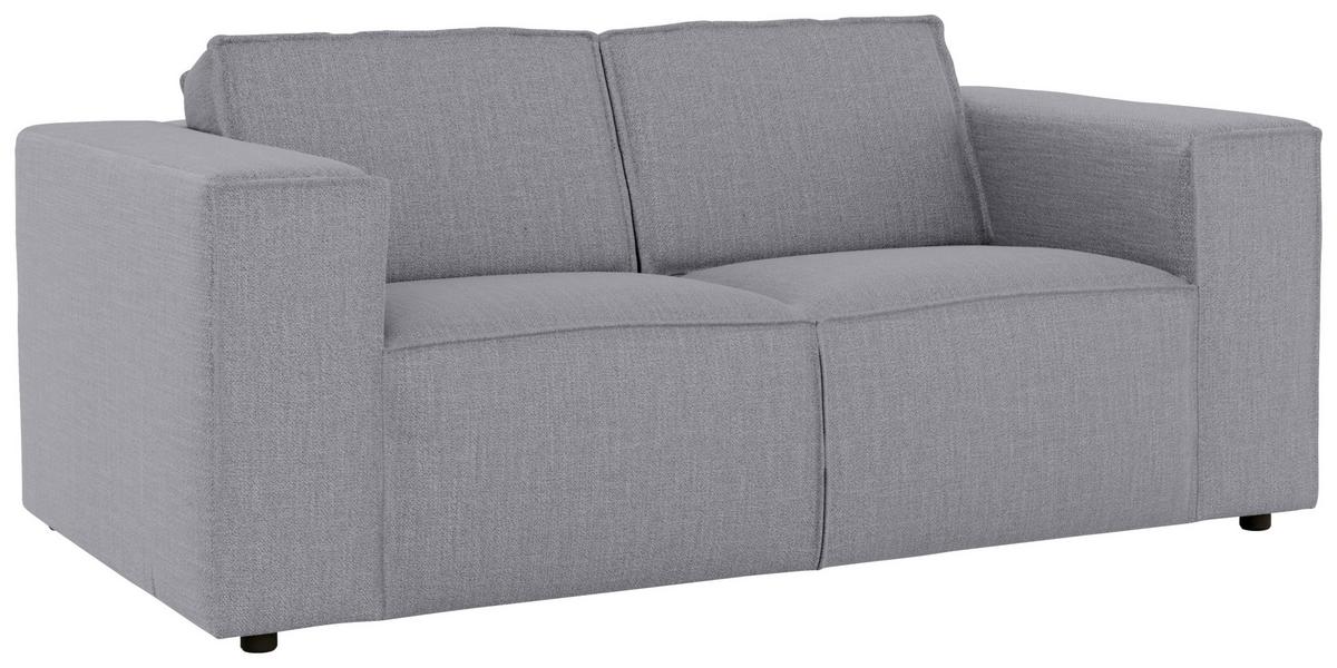 2-sitzer-sofa Dice Grau - Schwarz/Grau, MODERN, Textil (185/80/102cm) - MID.YOU