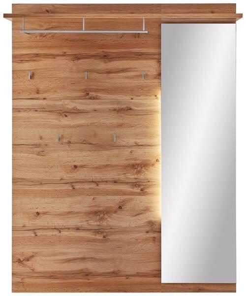 ŠATNÍ PANEL FUNNY M -EXKLUSIV- - barvy dubu/dub wotan, Konvenční, kompozitní dřevo/sklo (126/163/30cm) - Mömax