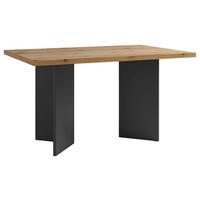 Esstisch Marten - Eichefarben/Anthrazit, MODERN, Holzwerkstoff (138/90/75,5cm) - MID.YOU