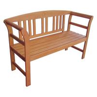 Gartenbank Eukalyptusholz 2-Sitzer San Jose - Braun, Basics, Holz (130/82/45cm) - Gardenson