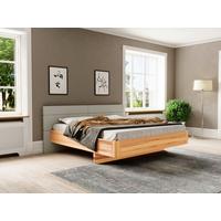 Bett Loom Naturfarben 200x200cm - Beige/Naturfarben, MODERN, Holz/Textil (200/200cm) - MID.YOU