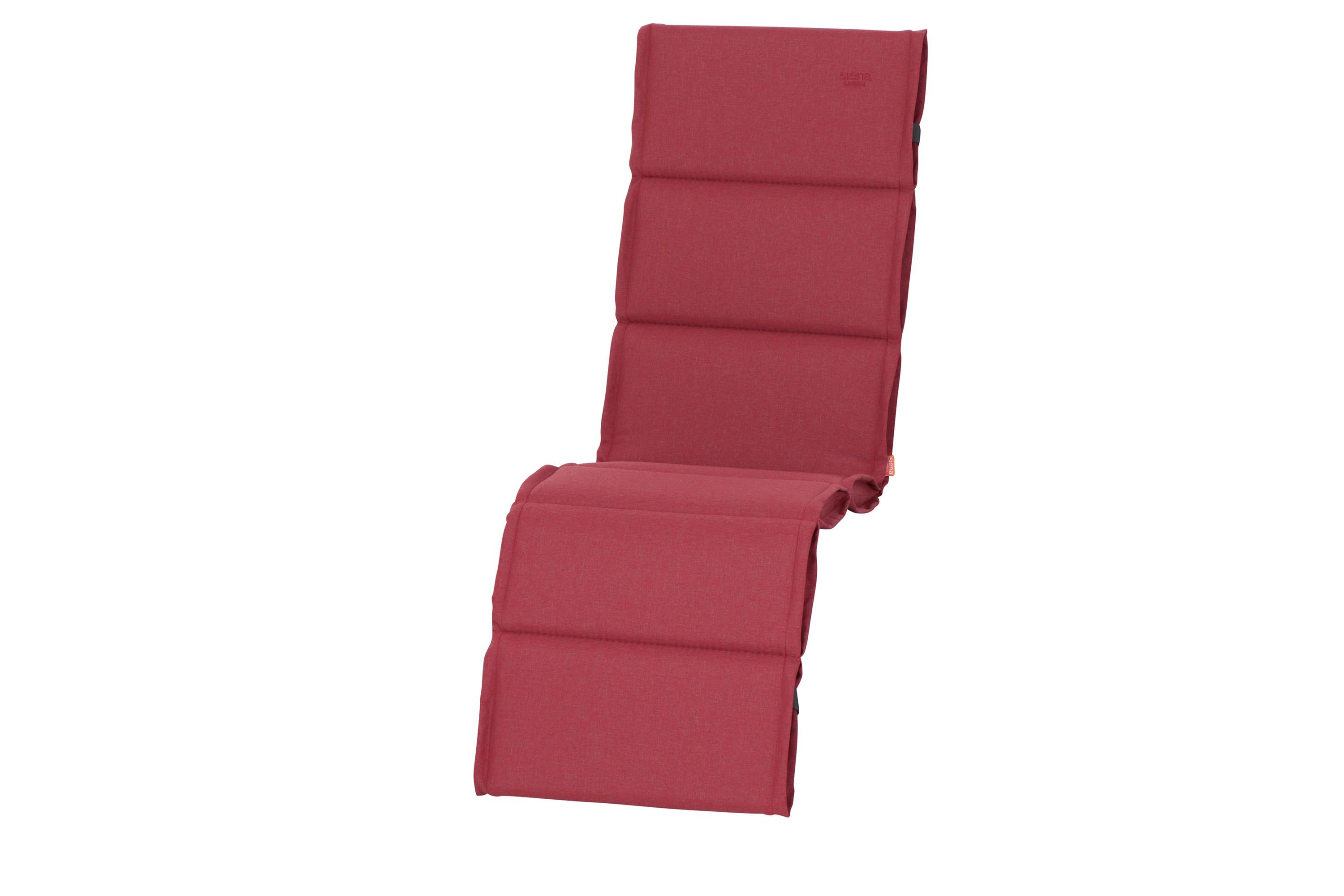 Liegenauflage M85480 - Rot, KONVENTIONELL, Textil (48/6/160cm) - Siena Garden