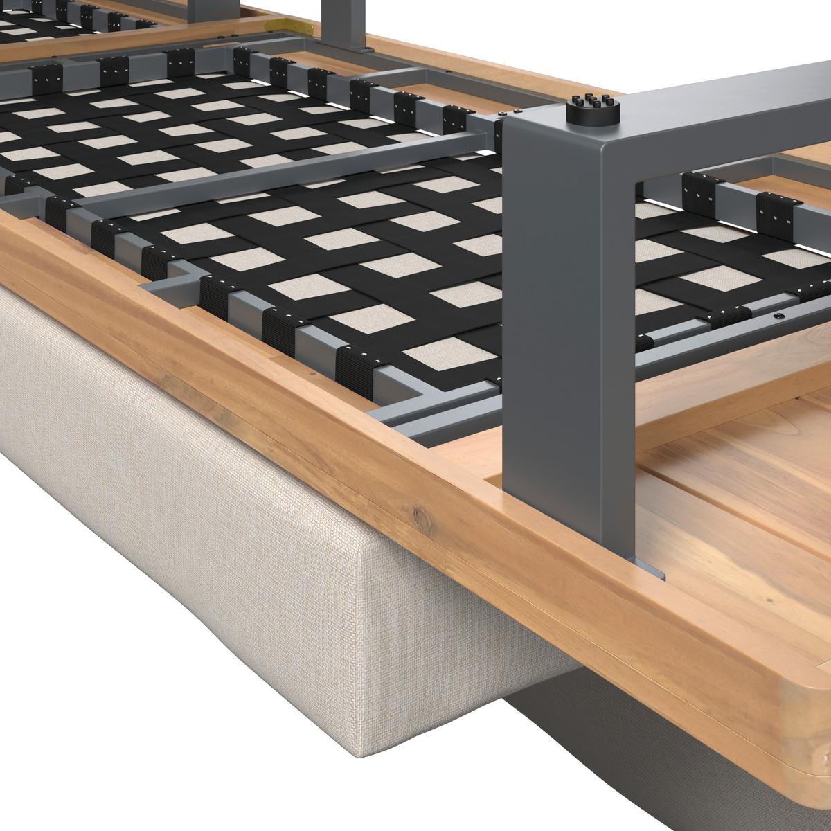 TERASOVÁ SEDACIA SÚPRAVA GABRIEL - farba akácie, Natur, kov/drevo - Mömax