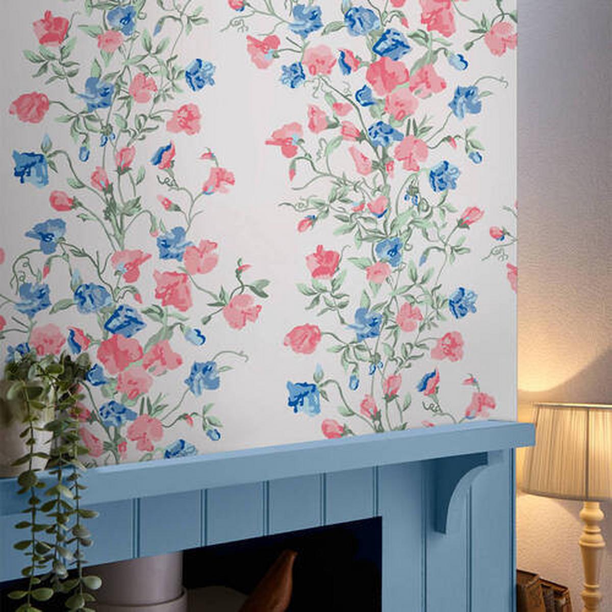Vliestapete 115261 - Blau/Pink, Basics, Papier/Kunststoff (52/1005cm)
