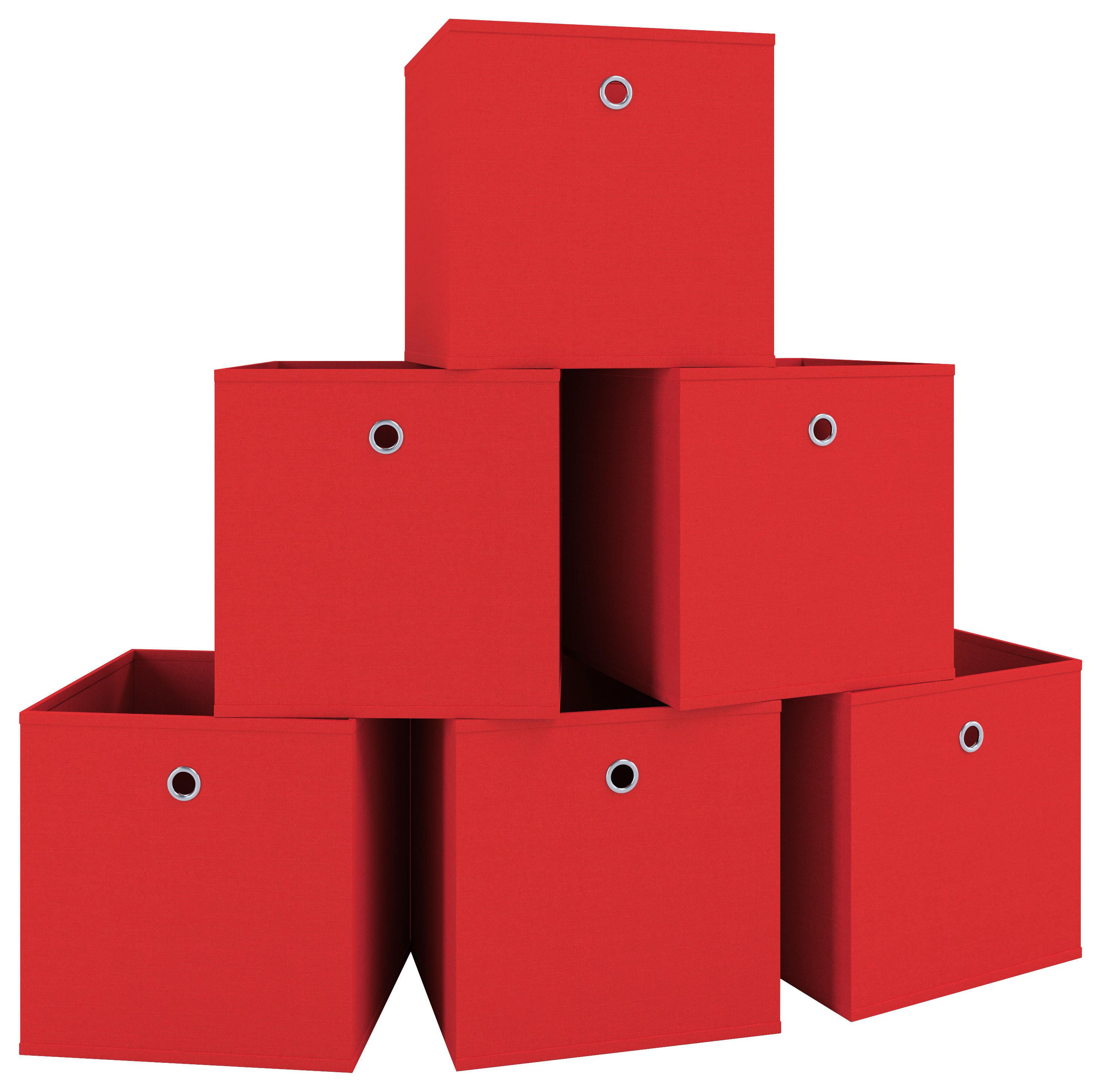 Faltbox Boxas Rot B: 27 cm - Rot, Basics, Kunststoff (27/28/27cm) - MID.YOU