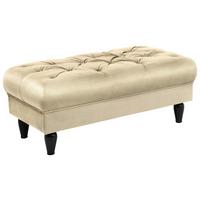 Hocker Cupido - Beige/Schwarz, Design, Textil (110/44/56cm) - MID.YOU