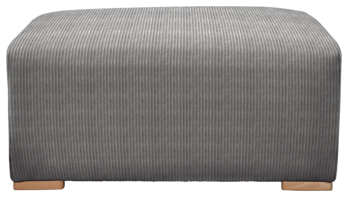 Hocker Vouge Grau Bxhxt: 101x44x92 Cm - Buchefarben/Grau, KONVENTIONELL, Textil (101/44/92cm) - Livetastic