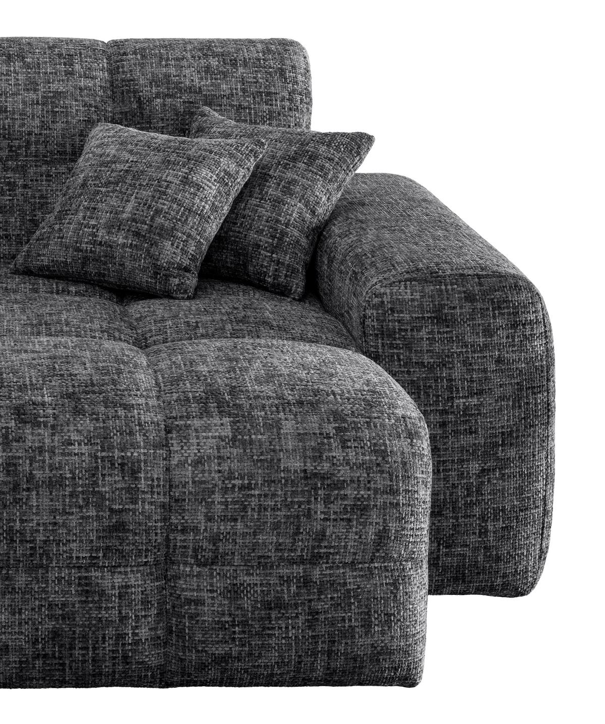 XXL-Sessel Bosco, Schwarz B: 181 cm - Schwarz, MODERN, Textil (181/87/155cm) - Livetastic