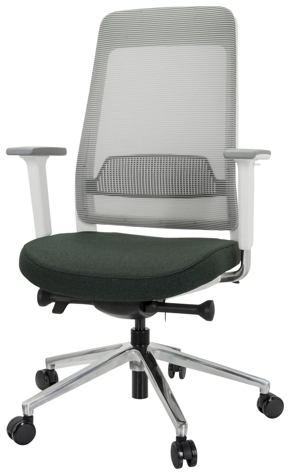 Bürostuhl Chiaro T2 Mit Wippfunktion Schwarz/Weiß - Schwarz/Weiß, MODERN, Kunststoff/Textil (67/118/63cm) - MID.YOU