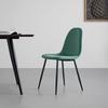Zamatová Stolička Lio Zelená - zelená, Moderný, kov/drevo (43/86/55cm) - Bessagi Home