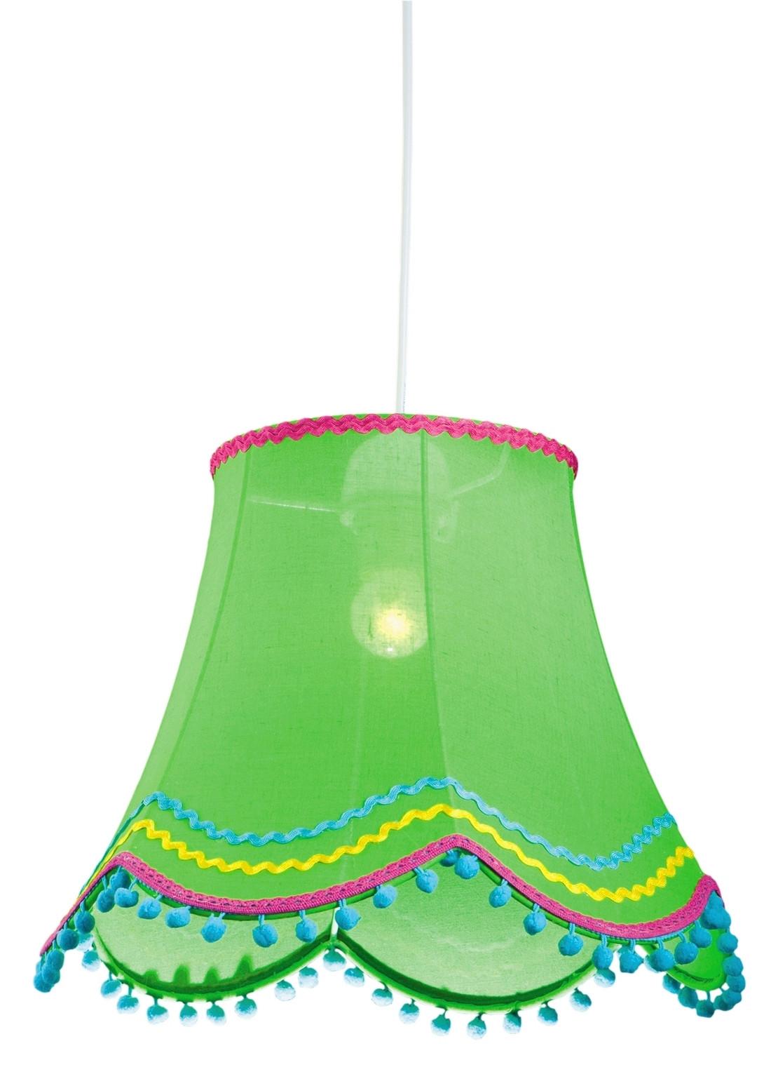 PENDELLEUCHTE 31-94516 ARLEKIN - Hellgrün, Trend, Kunststoff/Textil (35/35/90cm)