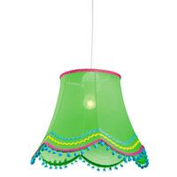 PENDELLEUCHTE 31-94516 ARLEKIN - Hellgrün, Trend, Kunststoff/Textil (35/35/90cm)