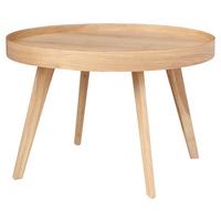 Couchtisch Rund teilmassiv Wood 2, Eiche - Naturfarben, MODERN, Holz/Holzwerkstoff (70/47cm)