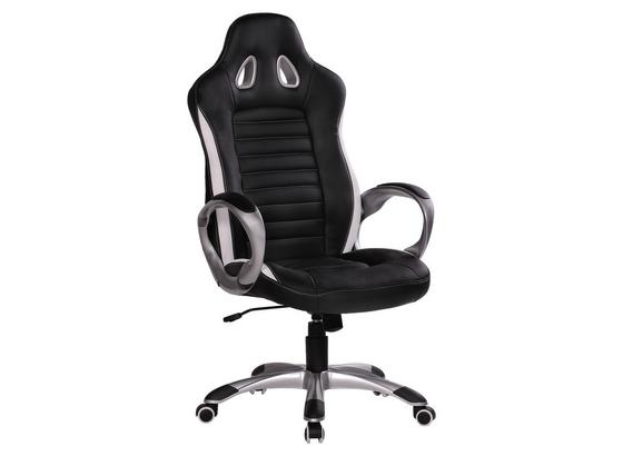 Gamingstuhl Racer B: 66 cm Schwarz/Grau - Alufarben/Schwarz, MODERN, Kunststoff/Textil (66/122/66,5cm) - Livetastic Gamingstuhl Racer B: 66 cm Schwarz/Grau - Alufarben/Schwarz, MODERN, Kunststoff/Textil (66/122/66,5cm) - Livetastic