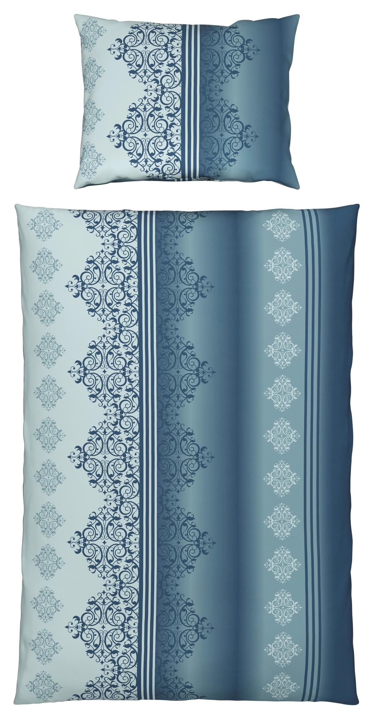 Ágyneműhuzat-garnitúra Chrisi - kék, Konventionell, textil - Ondega