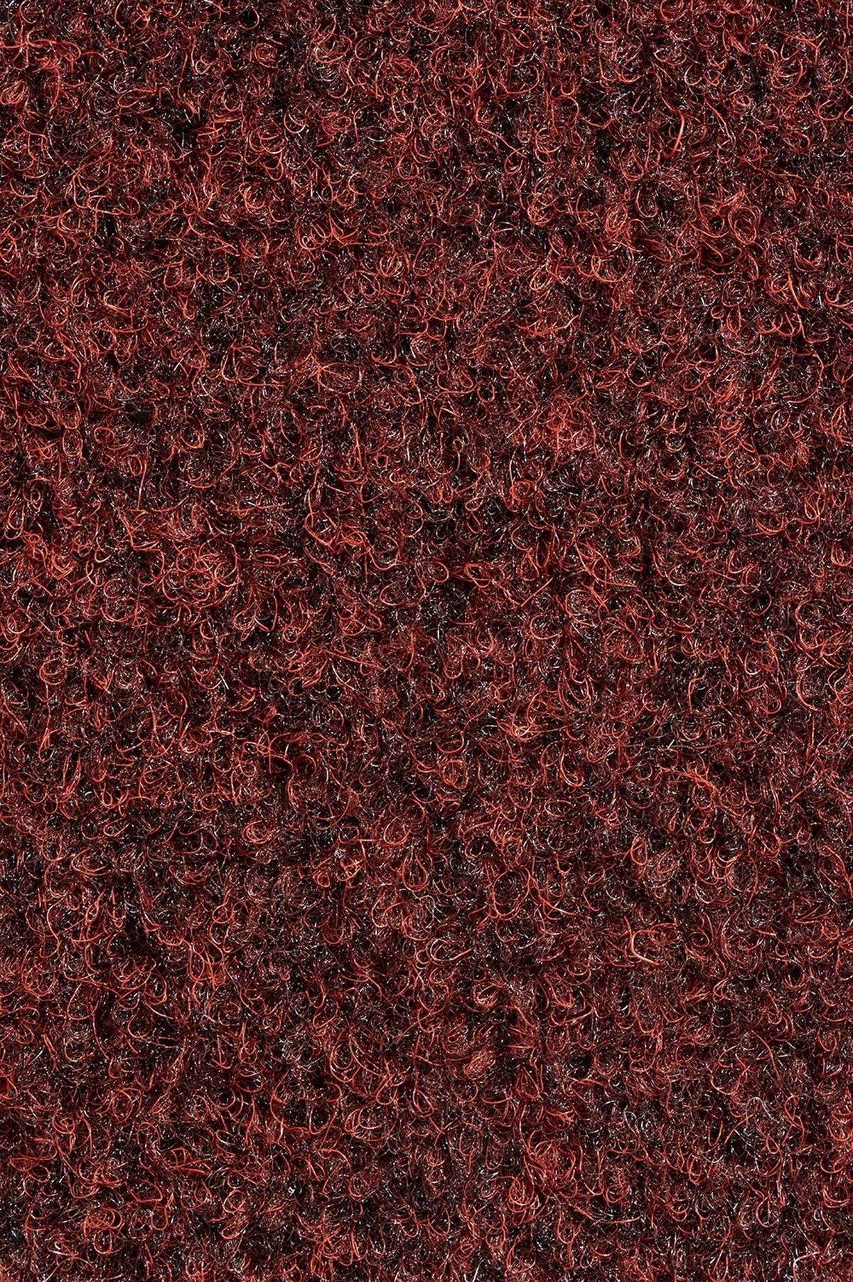 Teppichfliese Rot Solid Vel 50x50 cm Florhöhe 4 mm - Rot, Basics, Textil (50/50cm)