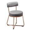 Jídelní židle PAMELA tmavě šedá - tmavě šedá, Moderní, kov/textil (44/73/47,5cm) - Bessagi Home