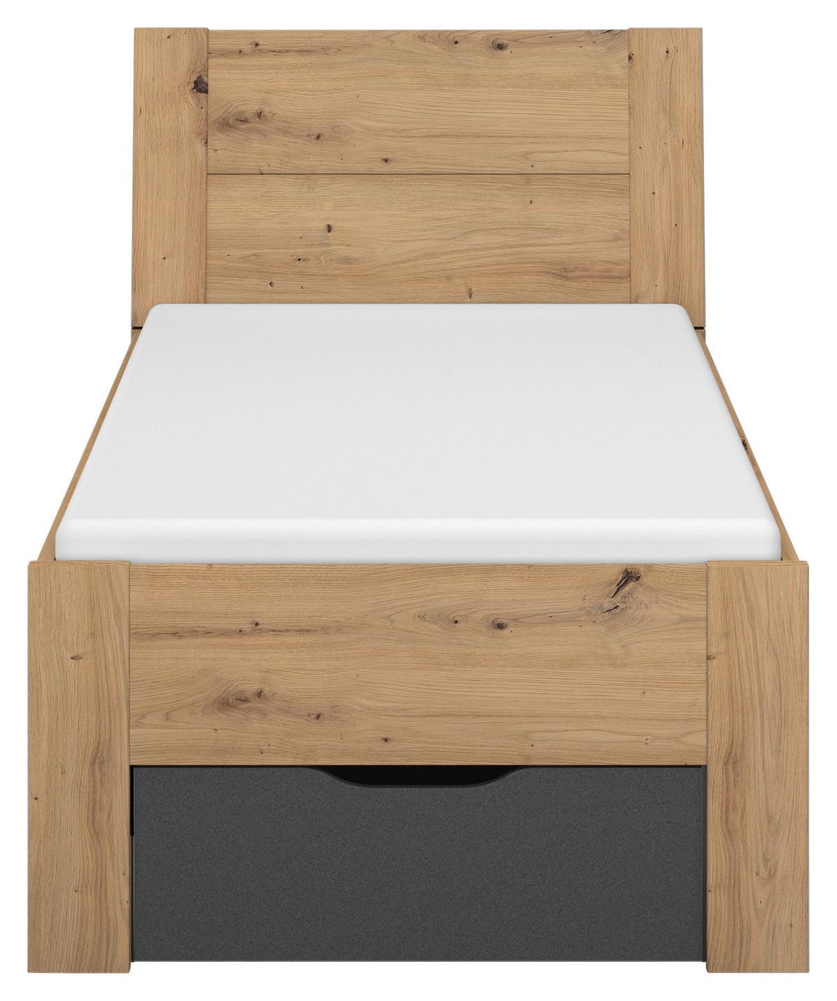 ÚLOŽNÝ PROSTOR POD POSTEL ADITIO BEDS - šedá, Moderní, kompozitní dřevo (96/28/203cm)