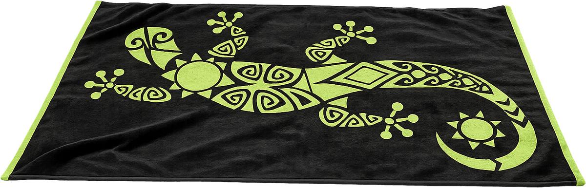 Strandtuch Hawaii - Grün, KONVENTIONELL, Textil (75/150cm) - Ondega