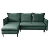 Ecksofa Melody - Schwarz/Mintgrün, Design, Textil (170/235cm) - MID.YOU