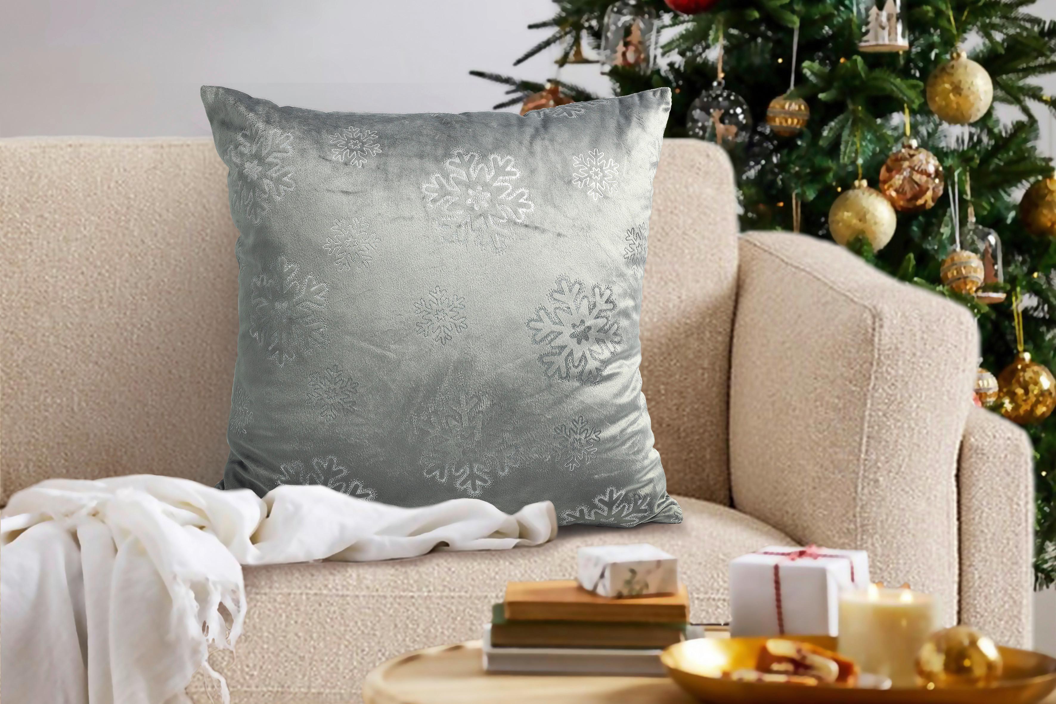 Zierkissen Magdalena - Grau, MODERN, Textil (45/45cm) - Luca Bessoni