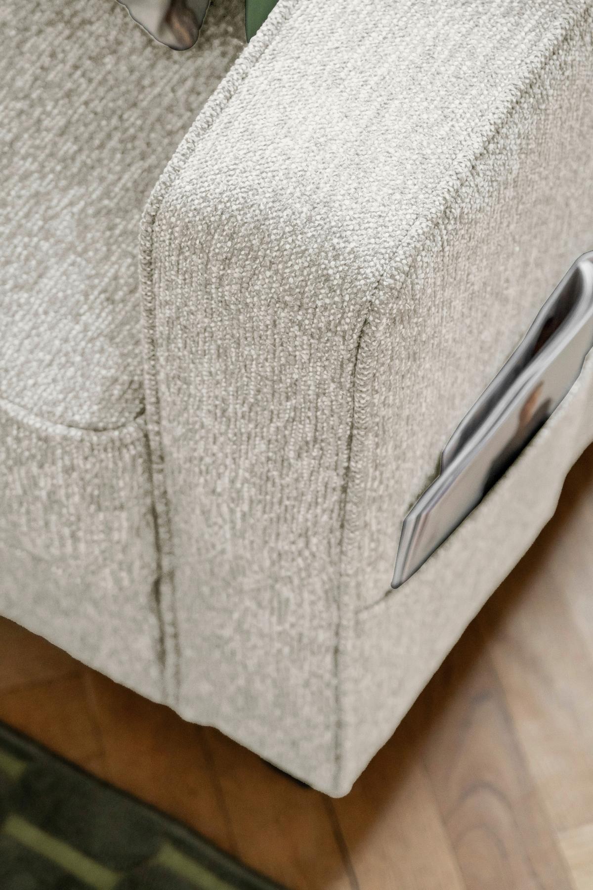 Ecksofa Molly Beige S: 198x233 cm - Beige/Schwarz, Textil (198/233cm) - MID.YOU