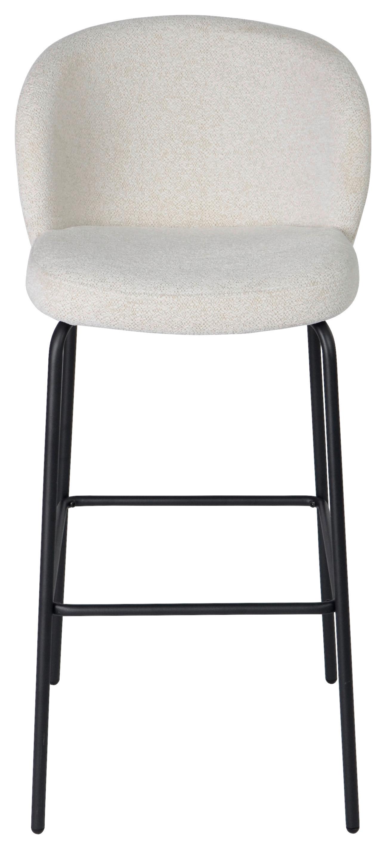 Barová židle béžová/černá - černá/béžová, Moderní, kov/dřevo (47/102/54cm) - Premium Living