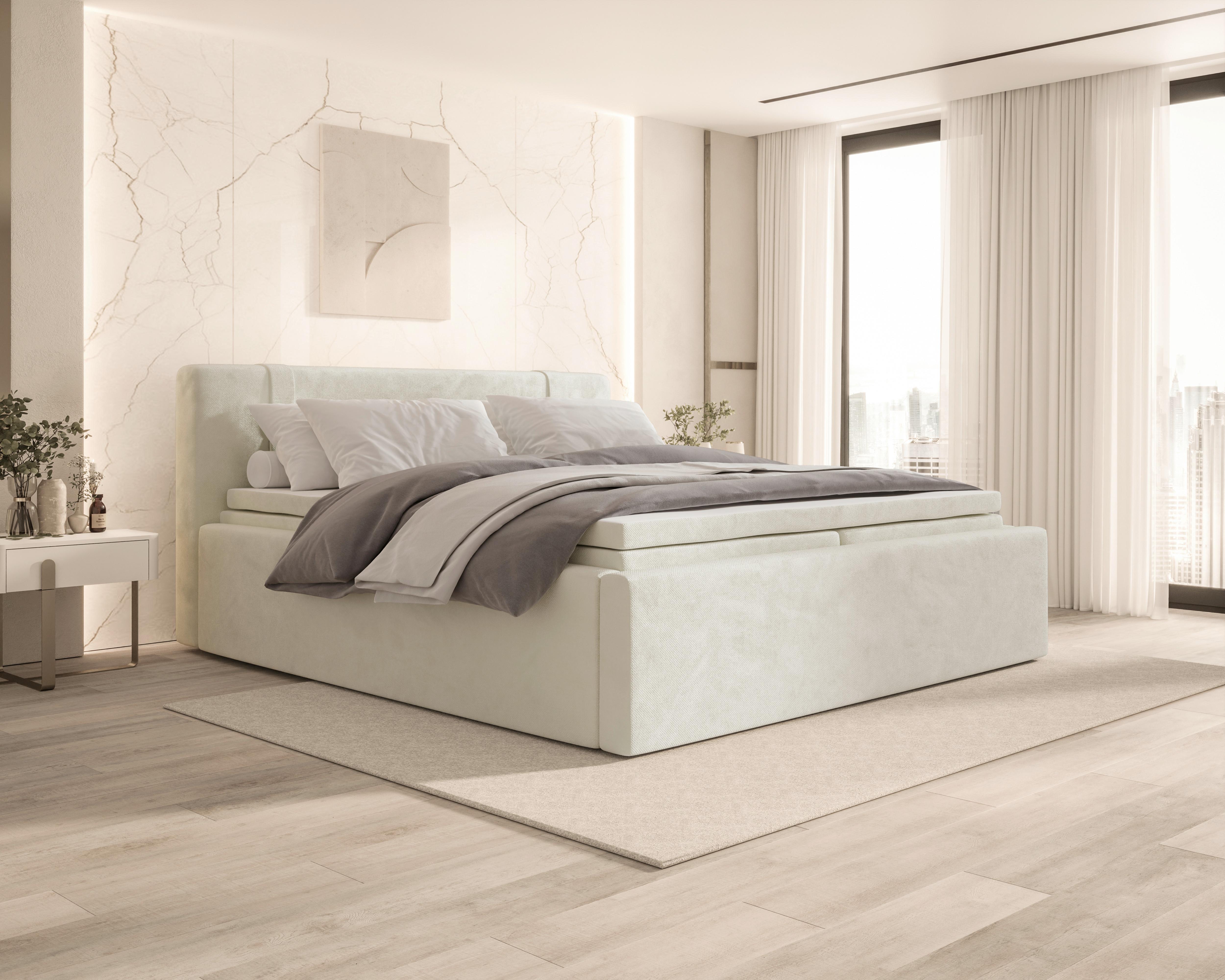 Boxbett Zako 2 Beige LF: 180x200cm - Beige, MODERN, Textil (180/200cm) - MID.YOU