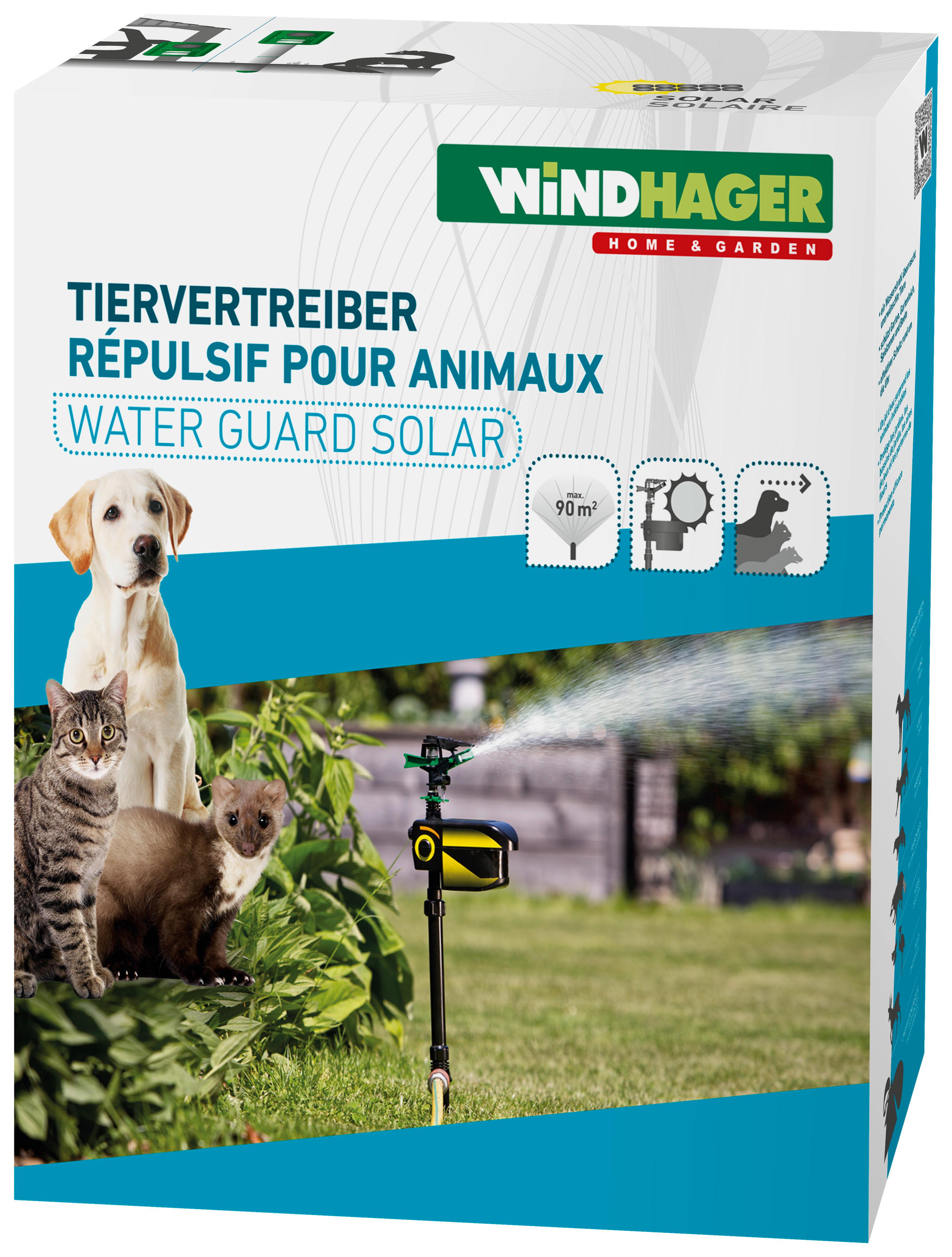 Wassersprinkler-tiervertreiber Mit Bewegungsmelder - Schwarz, Basics (19/11,5/65cm)