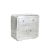 KOMMODE Silberfarben B: 90cm - Silberfarben, Design, Holz/Holzwerkstoff (90/80/40cm) - MID.YOU