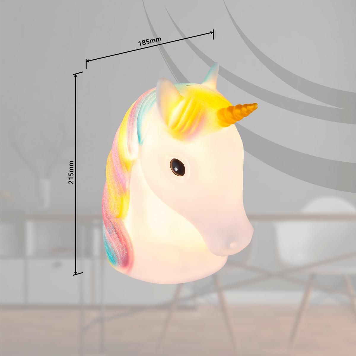 Tischlampe 28052 Multicolor mit Schalter - Multicolor, Basics, Kunststoff (11,5/18,5/21,5cm) - Globo