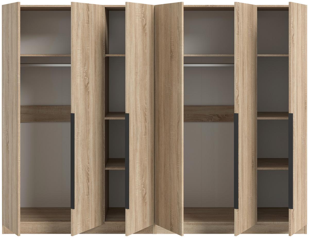 Drehtürenschrank Kopenhagen Sonoma Eiche B: 240 Cm - Sonoma Eiche, MODERN, Holzwerkstoff (240/181/52cm) - MID.YOU