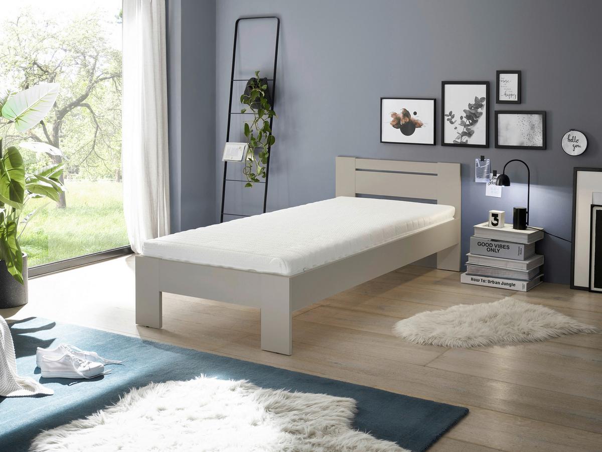 Bett Cannes 90 Kashmir Dekor 90x200 - Kaschmir, KONVENTIONELL, Holzwerkstoff (90/200cm) - Ondega