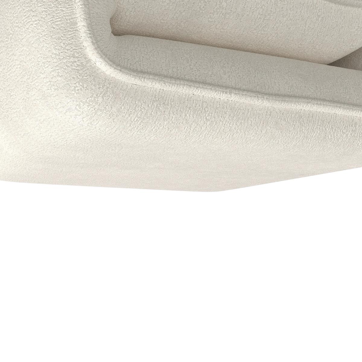 Rozkladacie kreslo MACY, biela, max. 120 kg - biela, Modern, kov/textil (83/35/65cm) - Bessagi Home