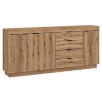 Sideboard Delamar Eichefarben Dekor B: 185,9 cm - Eichefarben, Trend, Holzwerkstoff (185,9/85,8/39,6cm)
