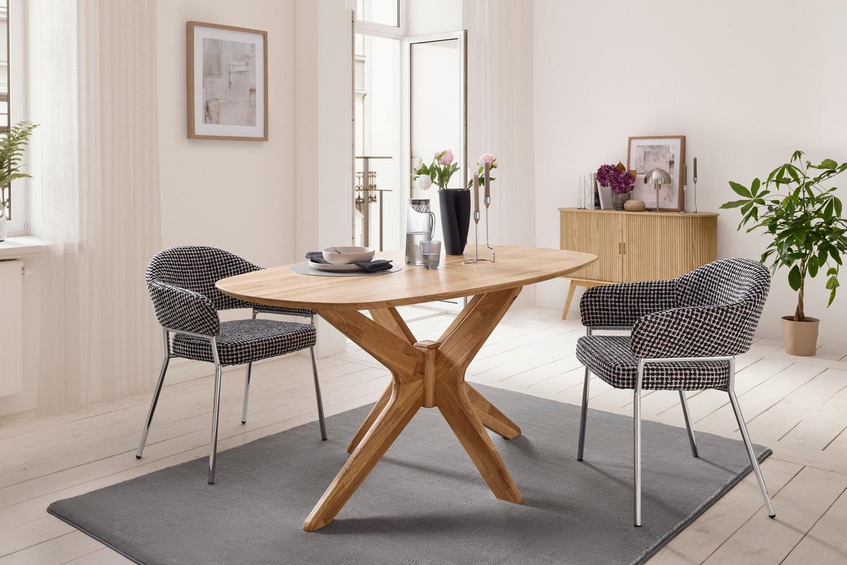 KŘESLO COCO -TREND- - barvy chromu/vícebarevná, Moderní, kov/textil (60/60/60cm) - Premium Living