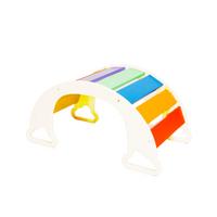 Wippe The Sway Rainbow - Multicolor/Weiß, Basics, Holz (40/75/37cm)