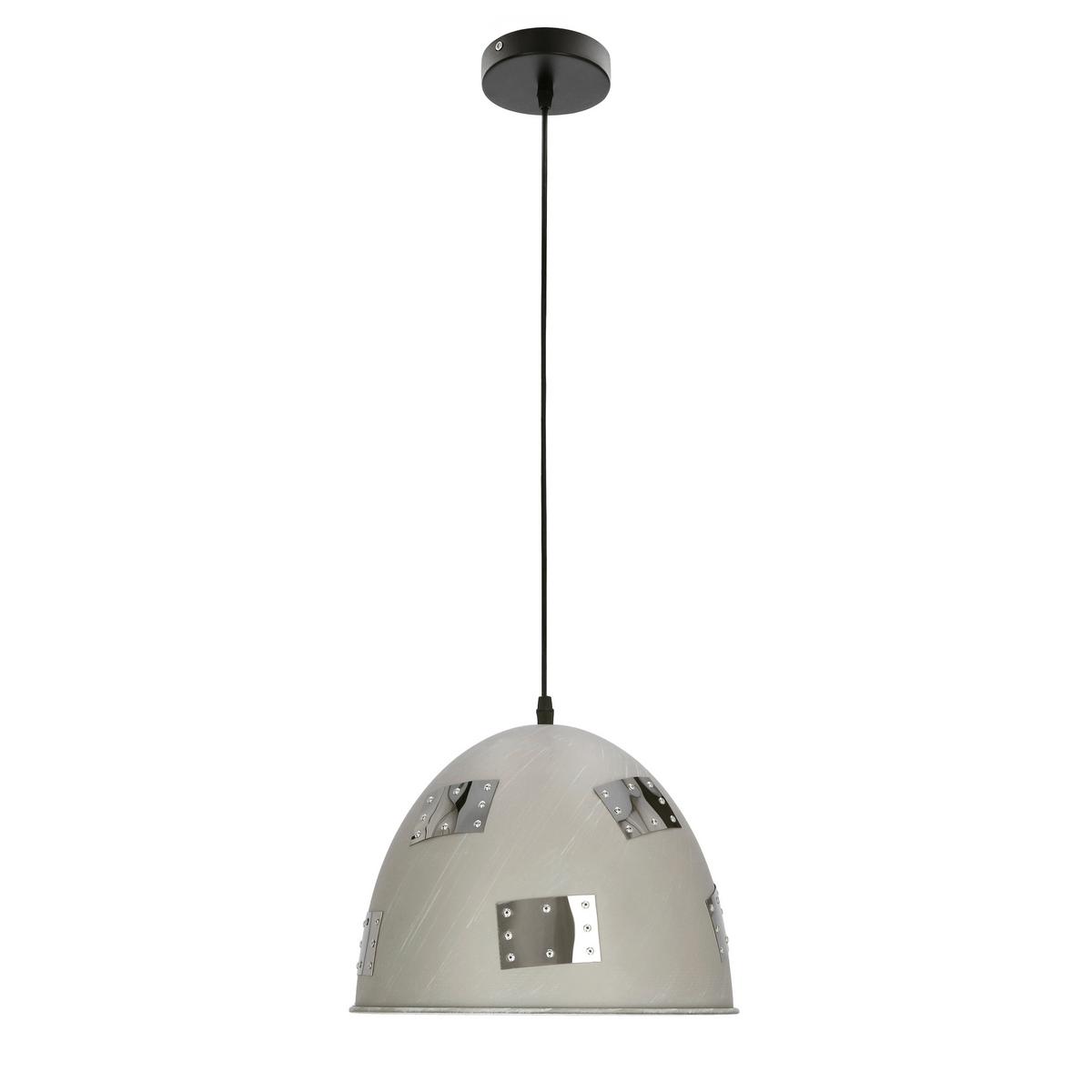 Pendelleuchte 31-43160 Patch - Chromfarben/Grau, Design, Metall (30/30/135cm)