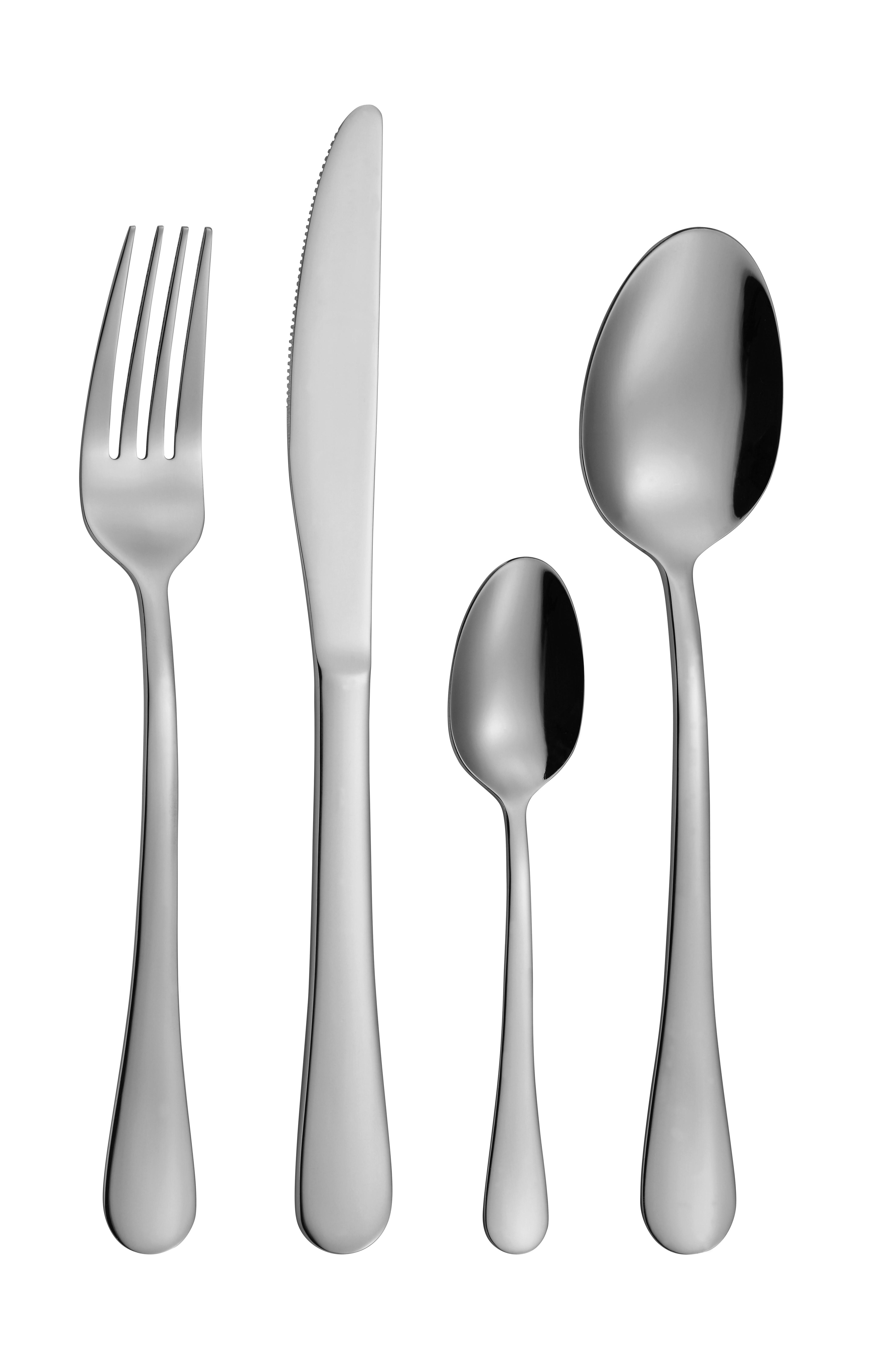Besteckset Sophia - Edelstahlfarben, KONVENTIONELL, Metall - Luca Bessoni