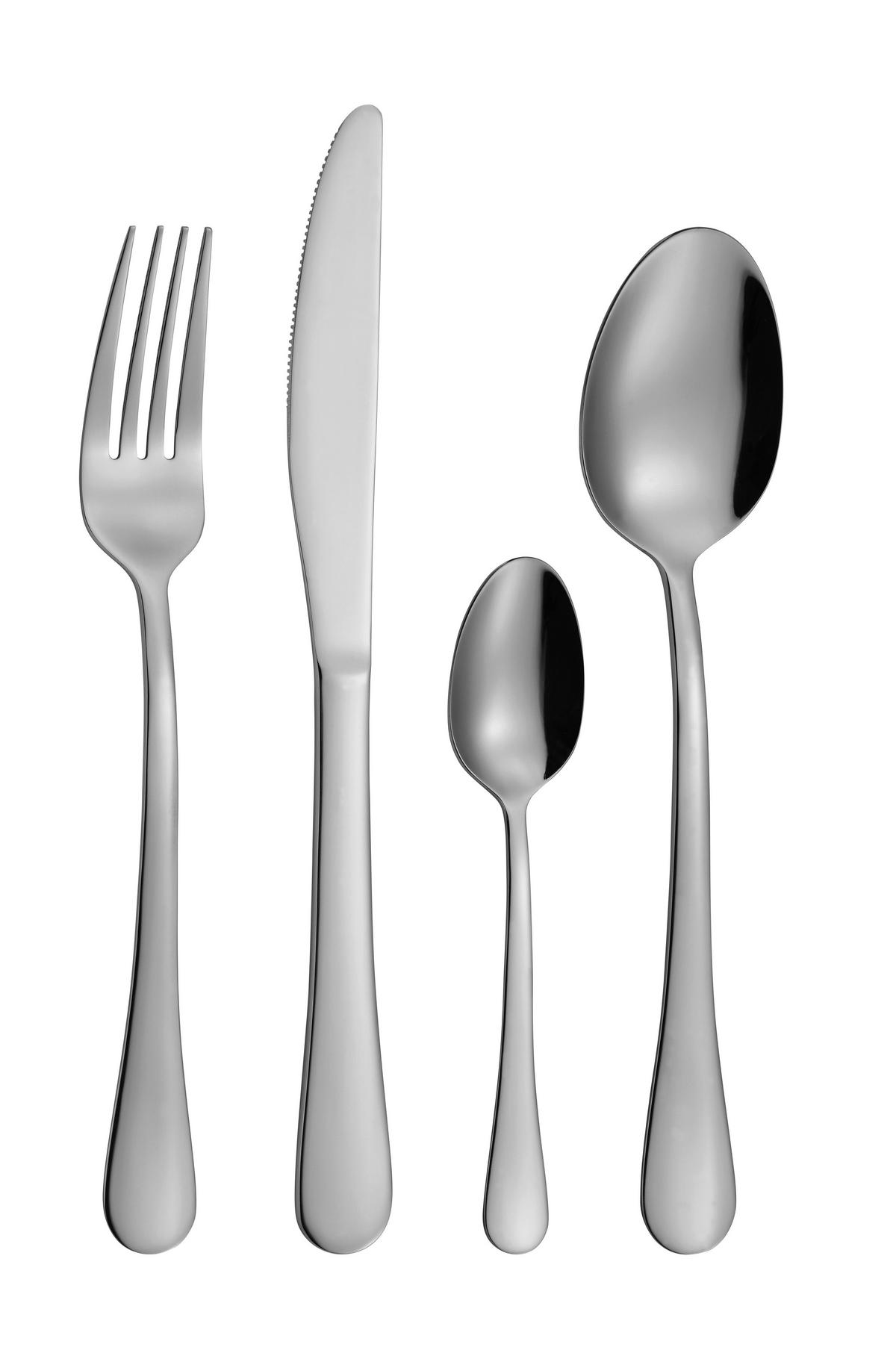 Besteckset Sophia - Edelstahlfarben, KONVENTIONELL, Metall - Luca Bessoni