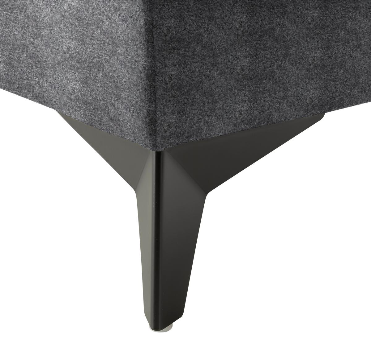 Rohová sedačka U SIERRA, pravá, šedá INFINITY - šedá, Moderní, kov/textil (181/364/230cm) - Mömax