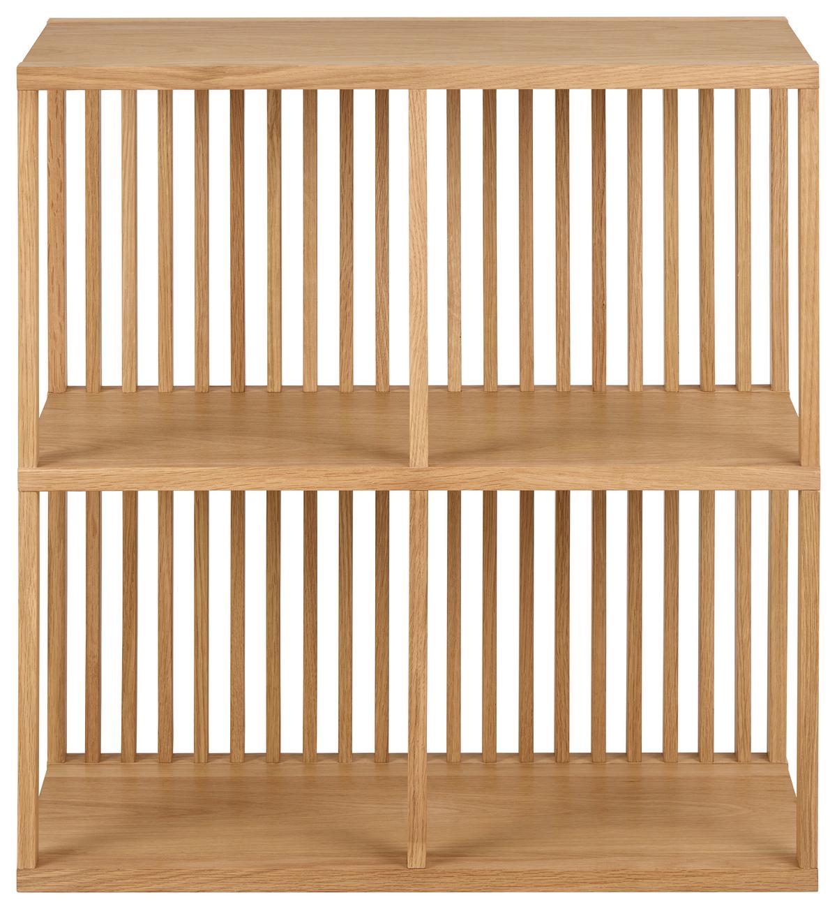 NÁSTENNÝ REGÁL WELLINGTON - farba duba, Design, kompozitné drevo (67/69/31cm) - MID.YOU