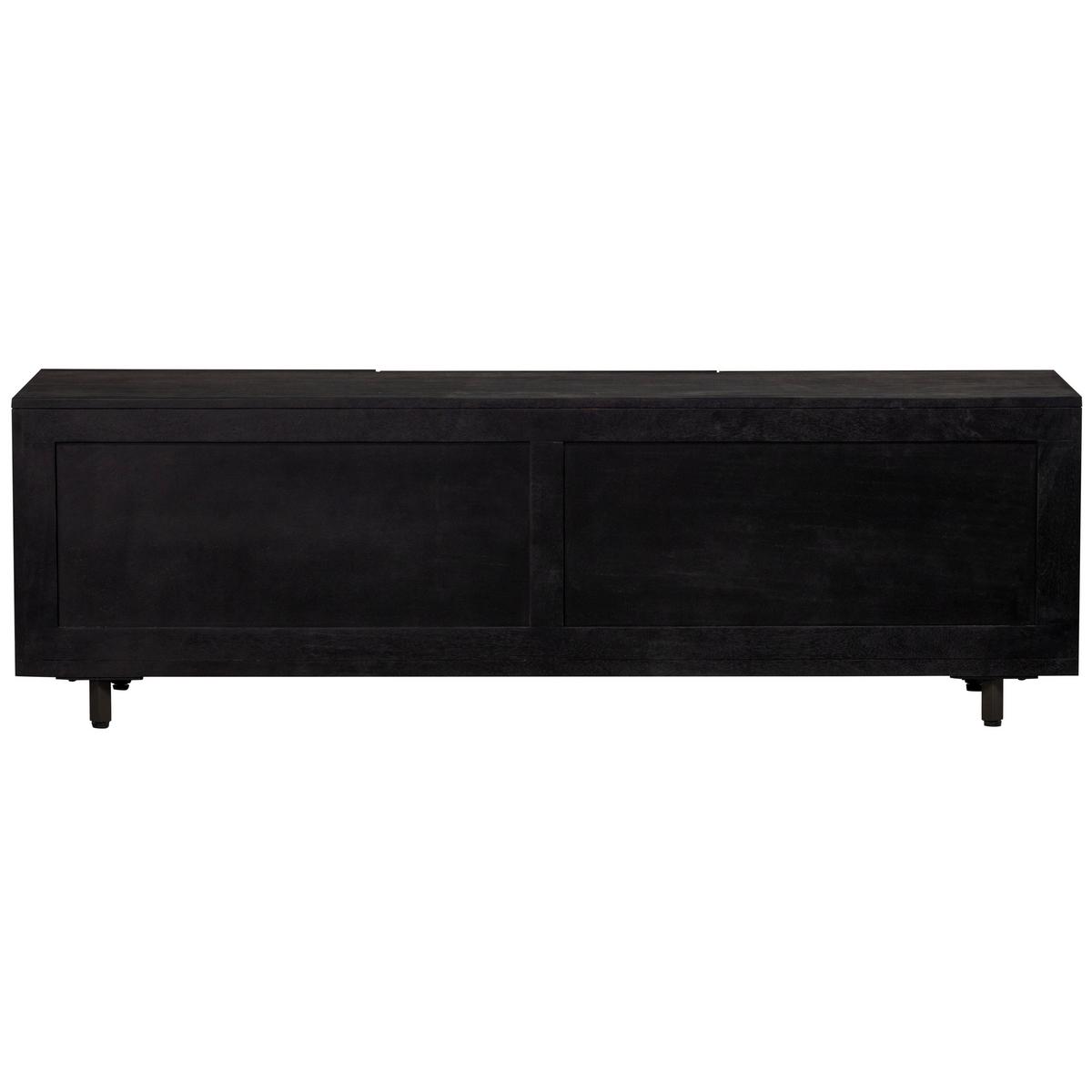 Lowboard Counter Schwarz B: 160cm - Schwarz, Design, Holz (160/50/45cm) - Livetastic