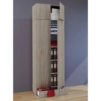 Mehrzweckschrank Vandol I Sonoma Eiche BxH: 70x238 cm - Silberfarben/Sonoma Eiche, MODERN, Holzwerkstoff (70/238/39cm) - MID.YOU