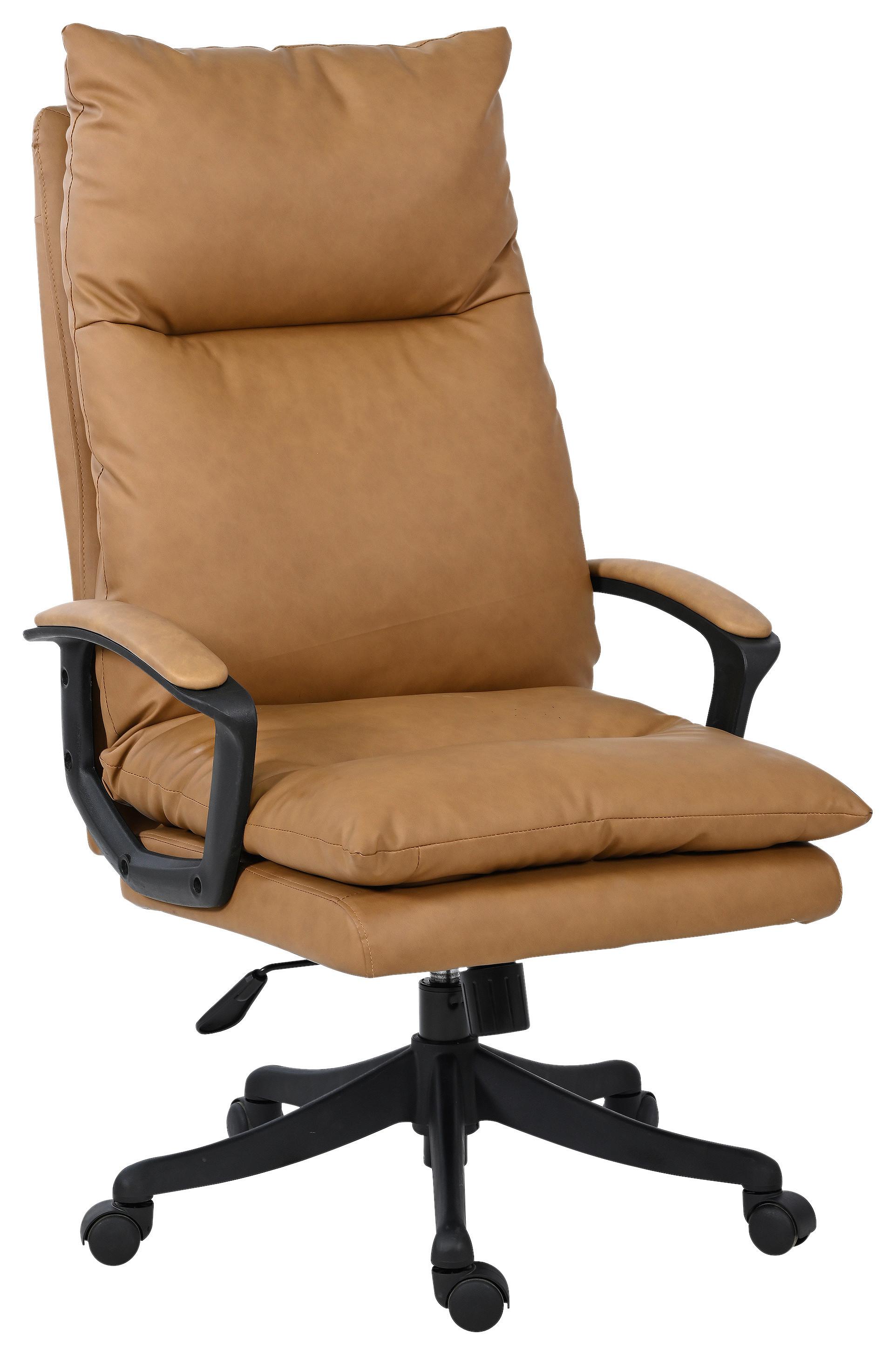 Chefsessel Paris 2 Braun B: 66 Cm - Schwarz/Braun, MODERN, Kunststoff/Textil (66/121/78cm)